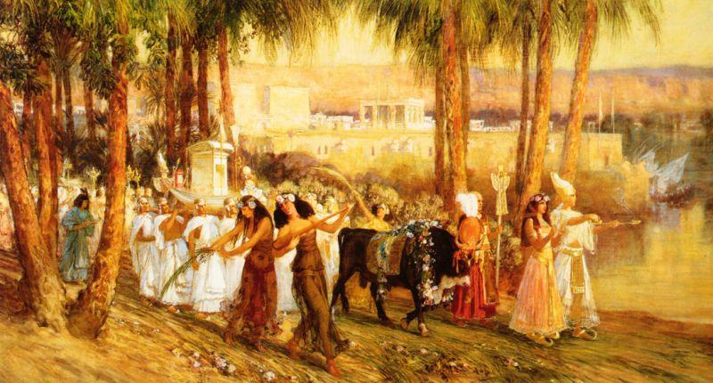 Frederick Arthur Bridgman Procession in Honor of Isis China oil painting art